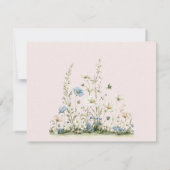 Charmante Vos en Bloemen All Purpose Flat Notitiekaartje (Achterkant)