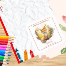 Charmante vos in de bosplaat