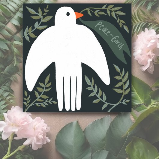 Charmante Vredesduif Xmas Vakantie Kerstmis Kaart