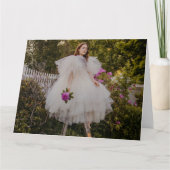 charmante vrouwen in het wenskaart van de bridal g kaart (Voorkant)