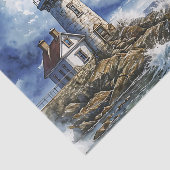 Charmante vuurtoren met golven tissuepapier (Detail)