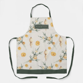 Charmante warme winter feestelijke douane schort