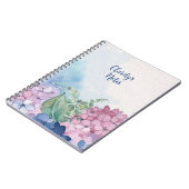 Charmante Waterverf bloemenmotief Notitieboek (Linkerzijde)