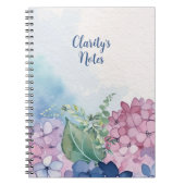 Charmante Waterverf bloemenmotief Notitieboek (Voorkant)