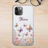 Charmante Waterverf Butterfly Meadow Case-Mate iPhone Case