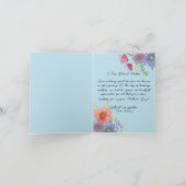 Charmante Waterverf Floral Botanical Moederdag Kaart (Binnen)