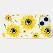 Charmante Waterverf Geel Zonnebloem Case-Mate iPhone Case (Achterkant (horizontaal))