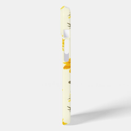 Charmante Waterverf Geel Zonnebloem Case-Mate iPhone Case (Achterkant / Links)