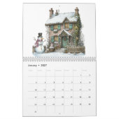 Charmante Waterverf huisjes Kalender (Jan 2027)