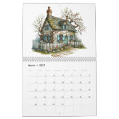 Charmante Waterverf huisjes Kalender (Mar 2027)