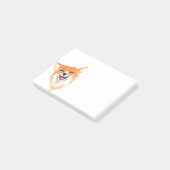 Charmante Waterverf Illustratie van een lachende h Post-it® Notes (Schuin)