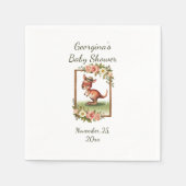 Charmante Waterverf Kangaroo Party Servet (Voorkant)