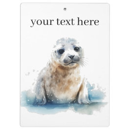 Charmante Waterverf Seal Pup, op maat Klembord