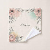 Charmante Waterverf Sketchy Flowers Washandje (Wasdoekje)