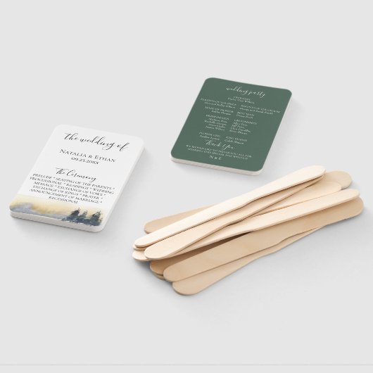 Charmante Wildwood Trouwprogramma Fans Handwaaier (Niet-gemonteerd)