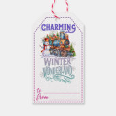Charmante winter wonderland cadeau labels cadeaulabel (Achterkant)