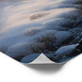 Charmante winterdag landschapskunst poster (Hoek)