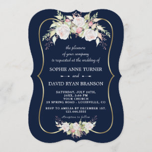 charmante witte roze rozen marinebruistoebindmidde kaart