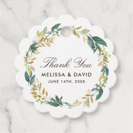 Charmante Woodland Floral Favor Labels