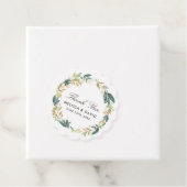 Charmante Woodland Floral Favor Labels (In situ)