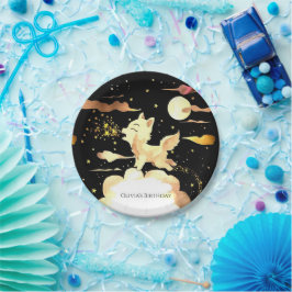 Charmante Woodland Wolf verjaardag Papieren Bordje