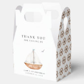 Charmante zeilboot verjaardag bedankdoosjes (Geopend)