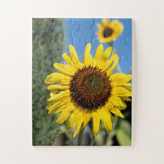 Charmante zonnebloem legpuzzel (Verticaal)