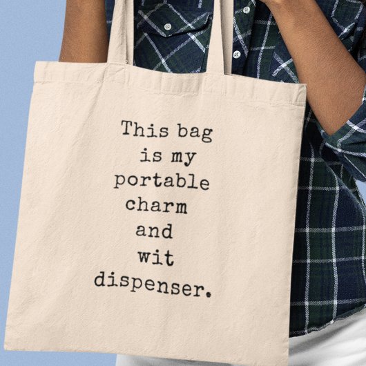 Charme- en grappenmaker Leuk eigenzinnig cadeau Tote Bag