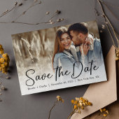Charme en moderne foto save the date