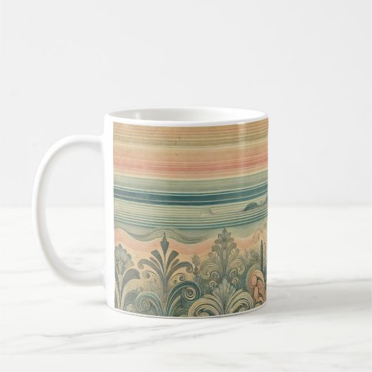 charme: Faded Stripes Koffie Mok (Links)
