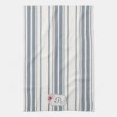 Charme Franse boerderij blauw en wit gestreept Theedoek (Verticaal)