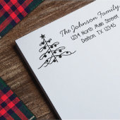  charme kerstboom retouradres  zelfinktende stempel