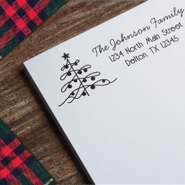  charme kerstboom retouradres  zelfinktende stempel
