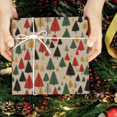charme: kerstboompatroon cadeaupapier