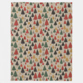  charme: kerstboompatroon fleece deken (Voorkant)