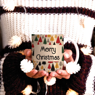 charme: kerstboompatroon koffiemok