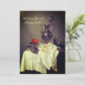 charme met een modern Twist Stilleven Feestdagenkaart (Staand voorkant)