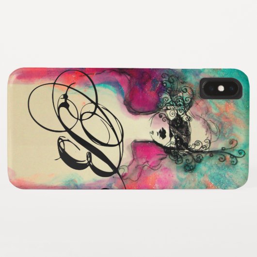 CHARME MONOGRAM Case-Mate iPhone CASE (Achterkant (horizontaal))