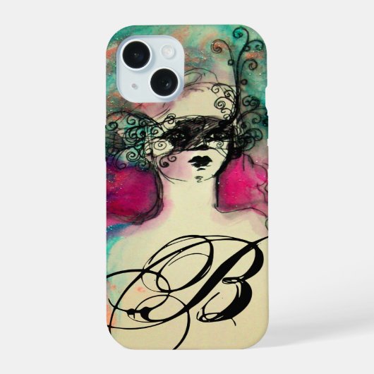 CHARME MONOGRAM iPhone 15 HOESJE (Achterkant)