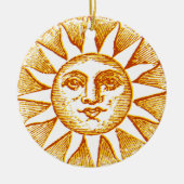  charme: mystieke zon elegantie keramisch ornament (Voorkant)