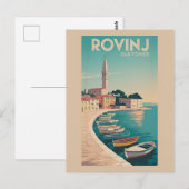 charme: Oude Toren van Rovinj Briefkaart (Voorkant / Achterkant)