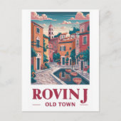  charme: Oude Toren van Rovinj Briefkaart (Voorkant)