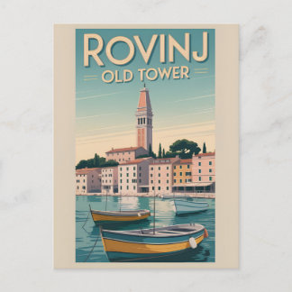 charme: Oude Toren van Rovinj Briefkaart