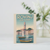 charme: Oude Toren van Rovinj Briefkaart (Staand voorkant)