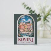 charme: Oude Toren van Rovinj Briefkaart (Staand voorkant)