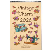  charme retro nostalgie kalender (Hoes)