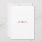 Charme Roze Blush Bloemige Geweien Bruiloft Save The Date (Achterkant)