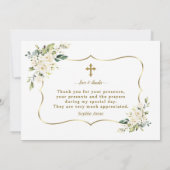 Charme uitnodiging De Bautizo Con Flores Doop (Achterkant)