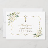 Charme uitnodiging De Bautizo Con Flores Doop (Voorkant)