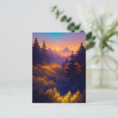 Charme van de avond briefkaart (Staand voorkant)